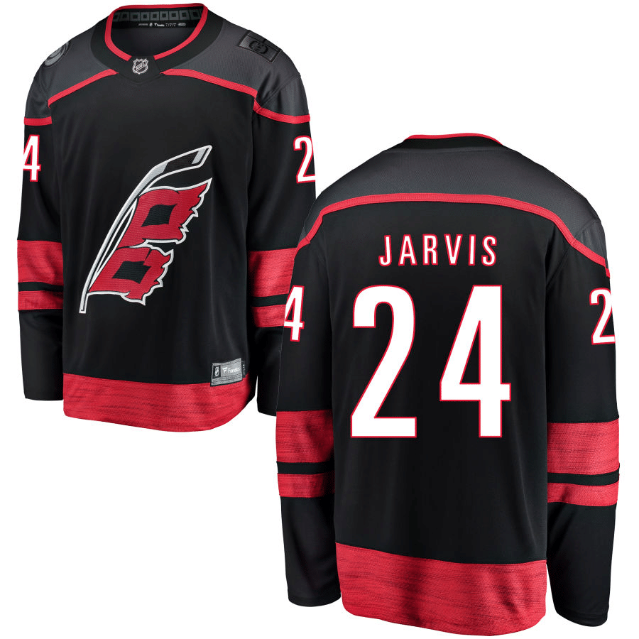 Seth Jarvis Carolina Hurricanes Alternate Black Player Swingman Jersey