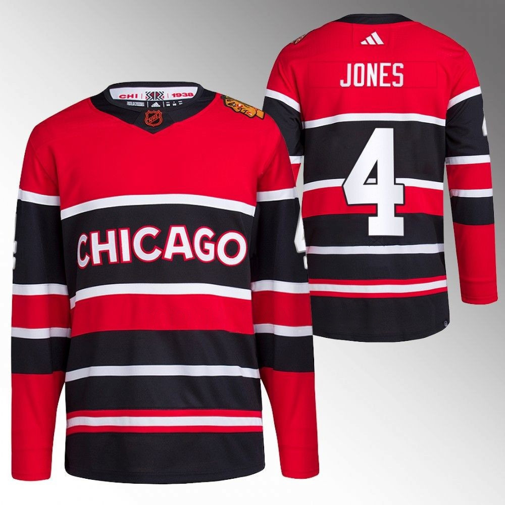 Seth Jones Chicago Blackhawks 2022 Reverse Retro Red Player Swingman Jersey