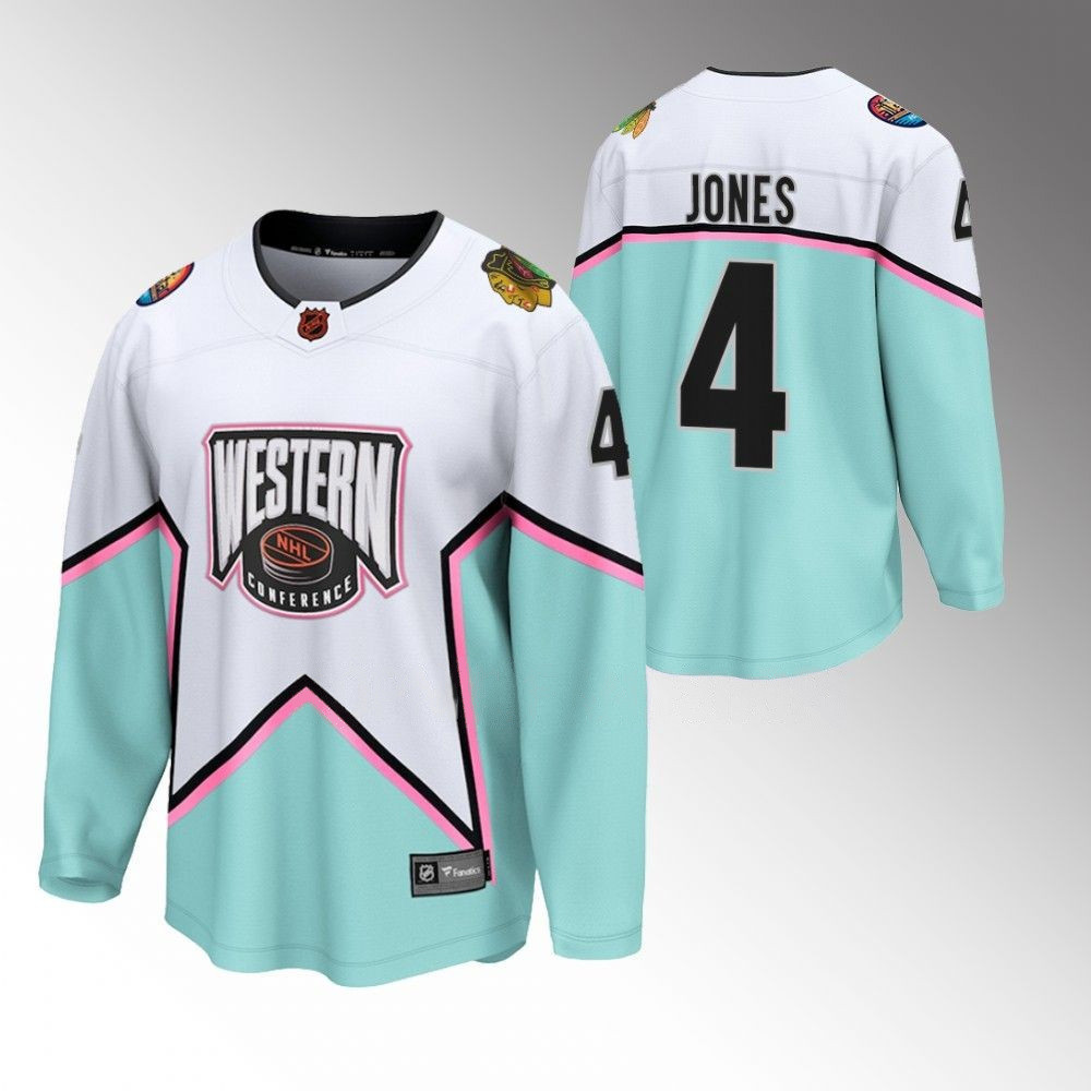 Seth Jones Chicago Blackhawks 2023 All Star Western Conference White Player Swingman Jersey