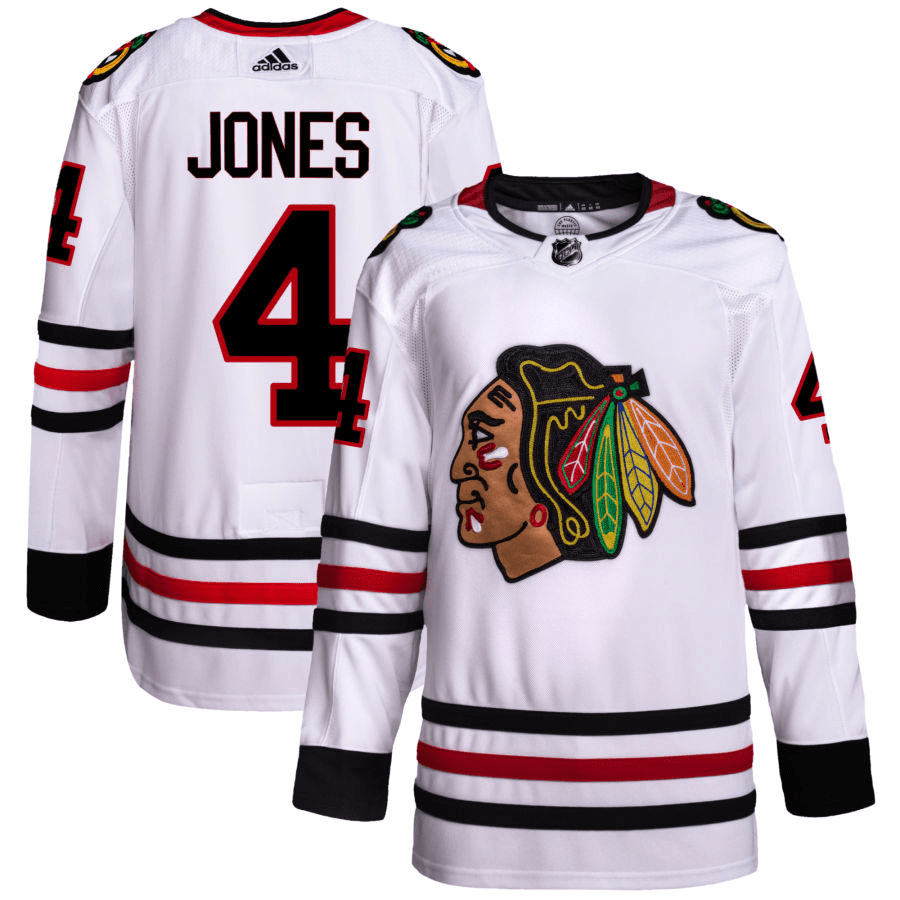 Seth Jones Chicago Blackhawks Away White Player Swingman Jersey