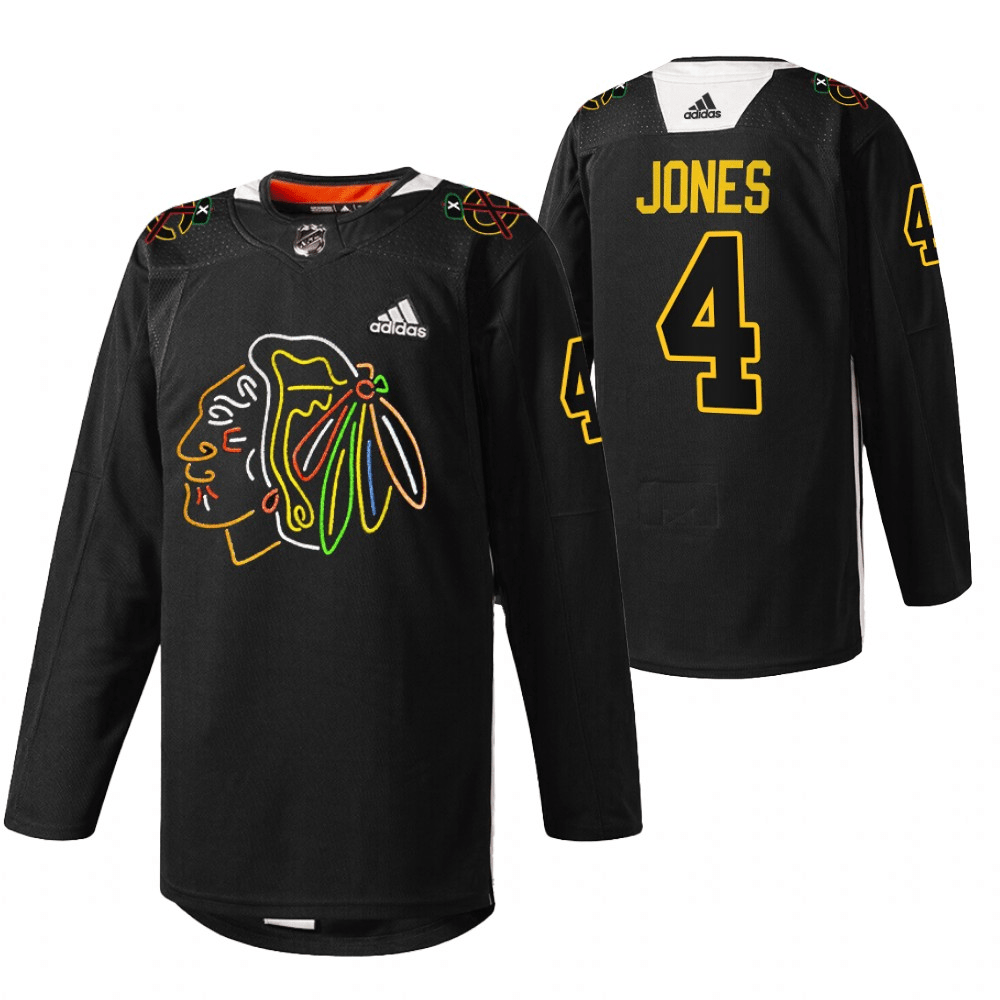 Seth Jones Chicago Blackhawks Foundation Night Black Player Swingman Jersey