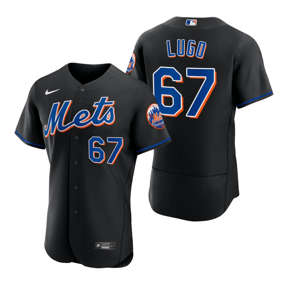 Seth Lugo New York Mets Alternate Black Baseball Player Jersey
