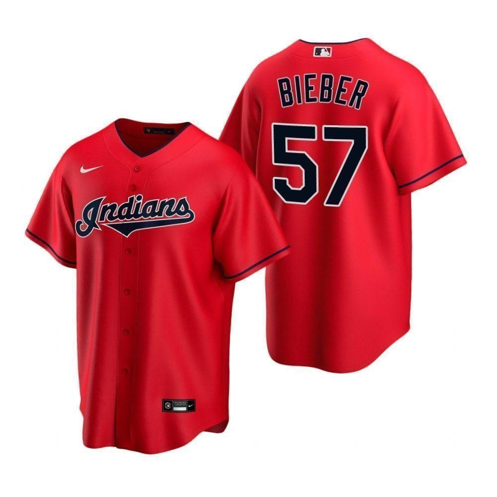 Shane Bieber Cleveland Indians 2020 Baseball Player Jersey