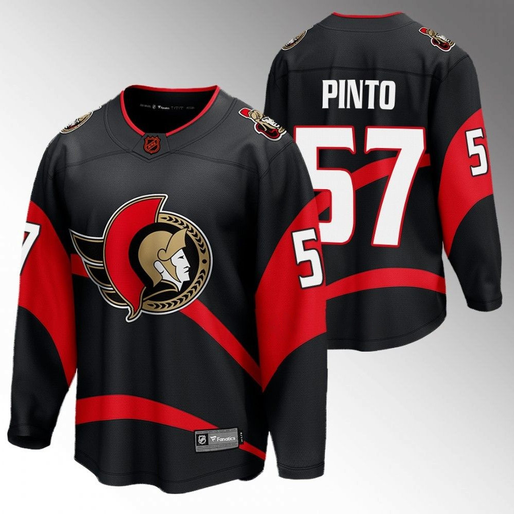 Shane Pinto Ottawa Senators 2022 Reverse Retro Black Player Swingman Jersey