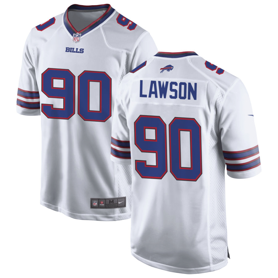 Shaq Lawson Buffalo Bills White Game Jersey