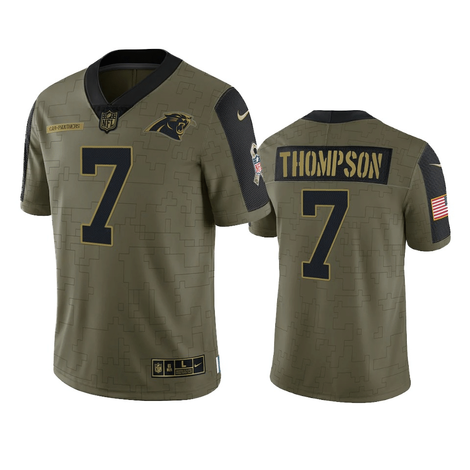 Shaq Thompson Carolina Panthers 2021 Salute To Service Limited Jersey