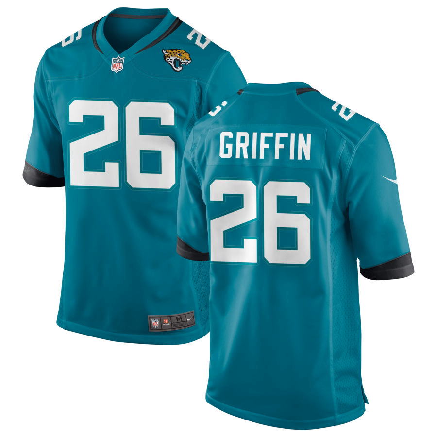 Shaquill Griffin Jacksonville Jaguars Alternate Teal Game Jersey