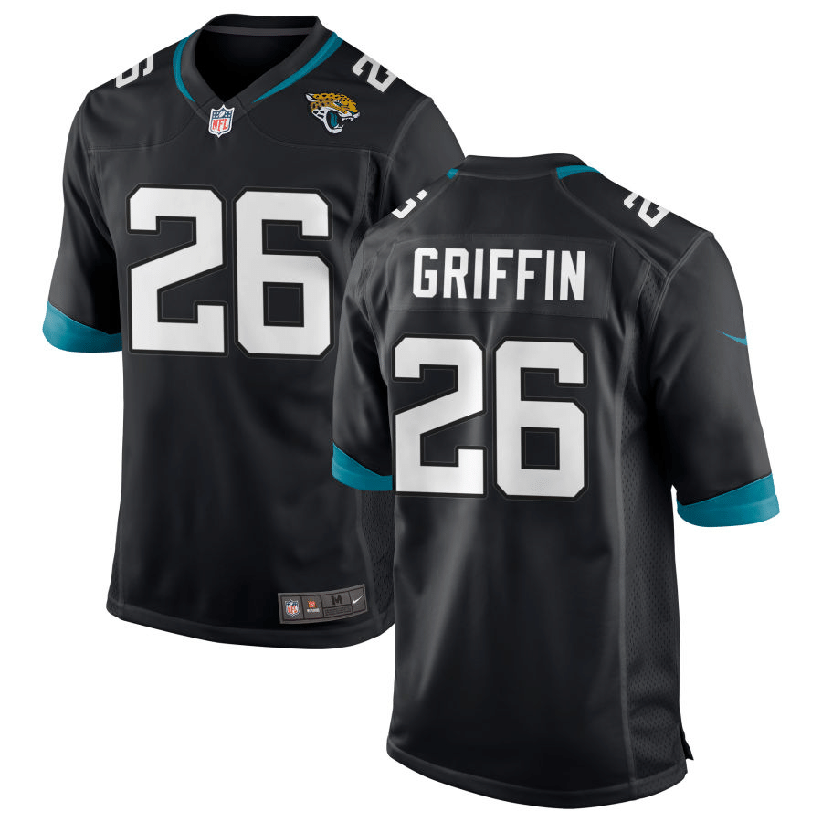 Shaquill Griffin Jacksonville Jaguars Black Game Jersey