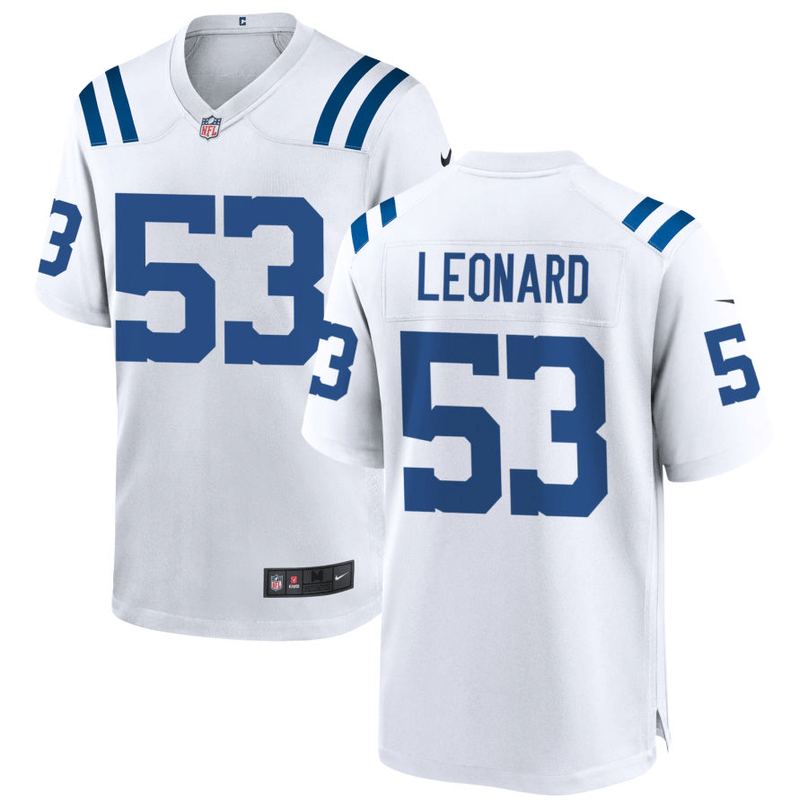 Shaquille Leonard Indianapolis Colts White Game Jersey