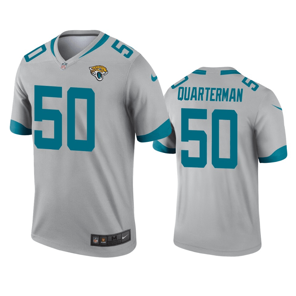 Shaquille Quarterman Jacksonville Jaguars Inverted Legend Gray Game Jersey
