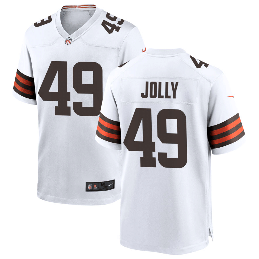 Shaun Jolly Cleveland Browns 2020 White Game Jersey