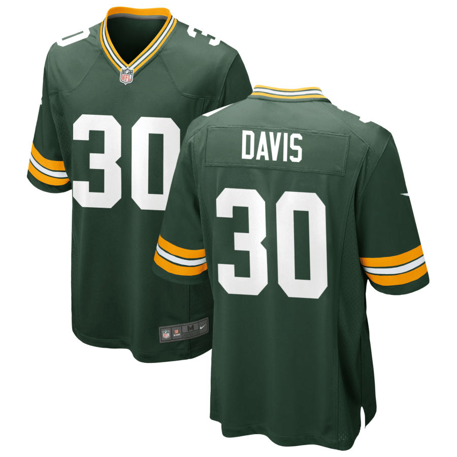 Shawn Davis Green Bay Packers Green Game Jersey