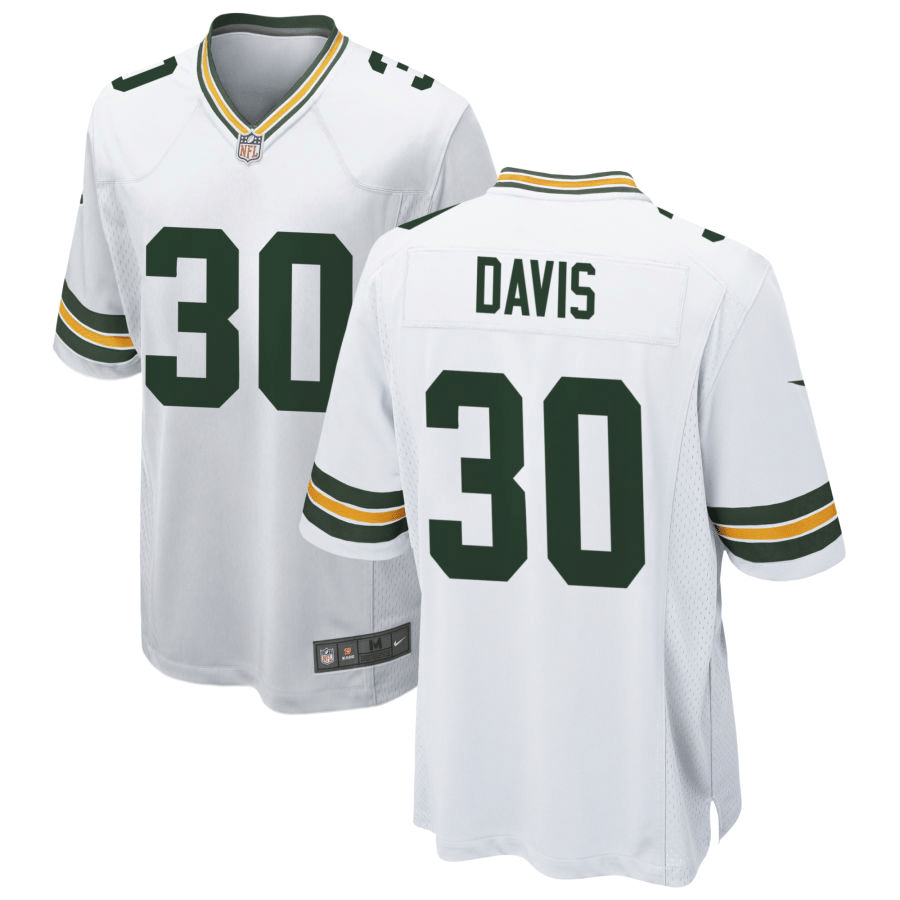 Shawn Davis Green Bay Packers White Game Jersey