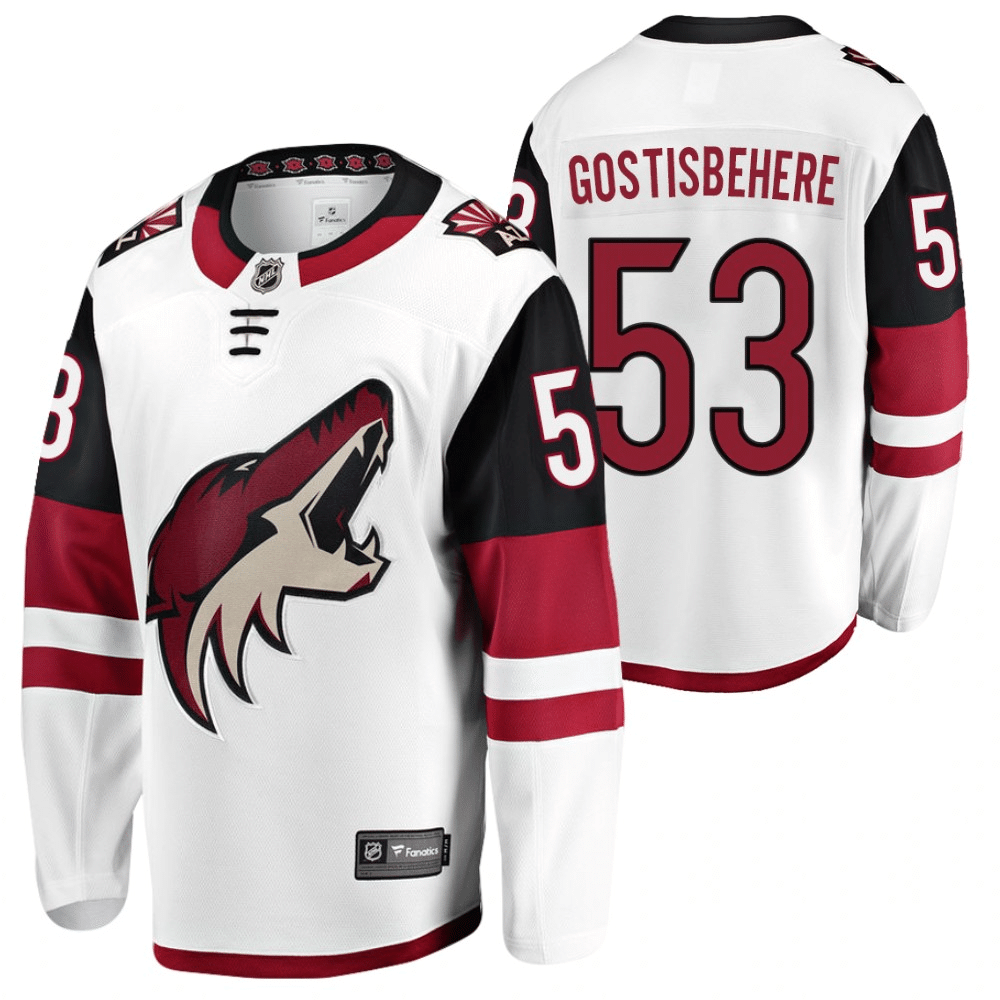 Shayne Gostisbehere Arizona Coyotes 2021-22 Away White Player Swingman Jersey