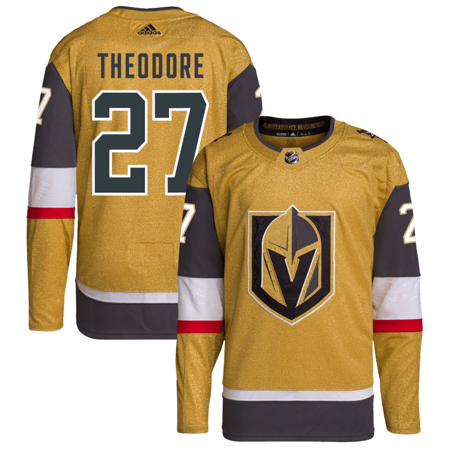 Shea Theodore Vegas Golden Knights Alternate Gold Player Swingman Jersey