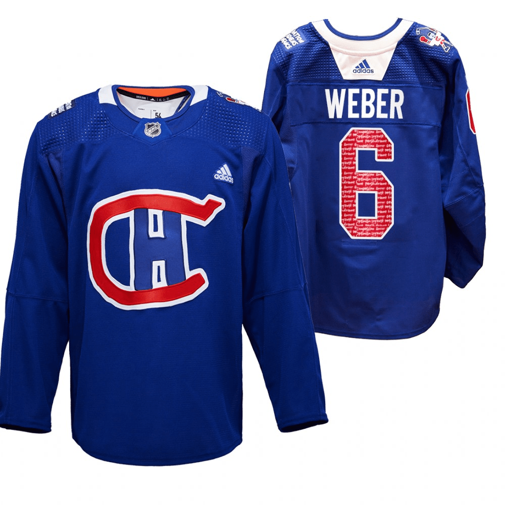 Shea Weber Montreal Canadiens RadioTeleDON Royal Player Swingman Jersey