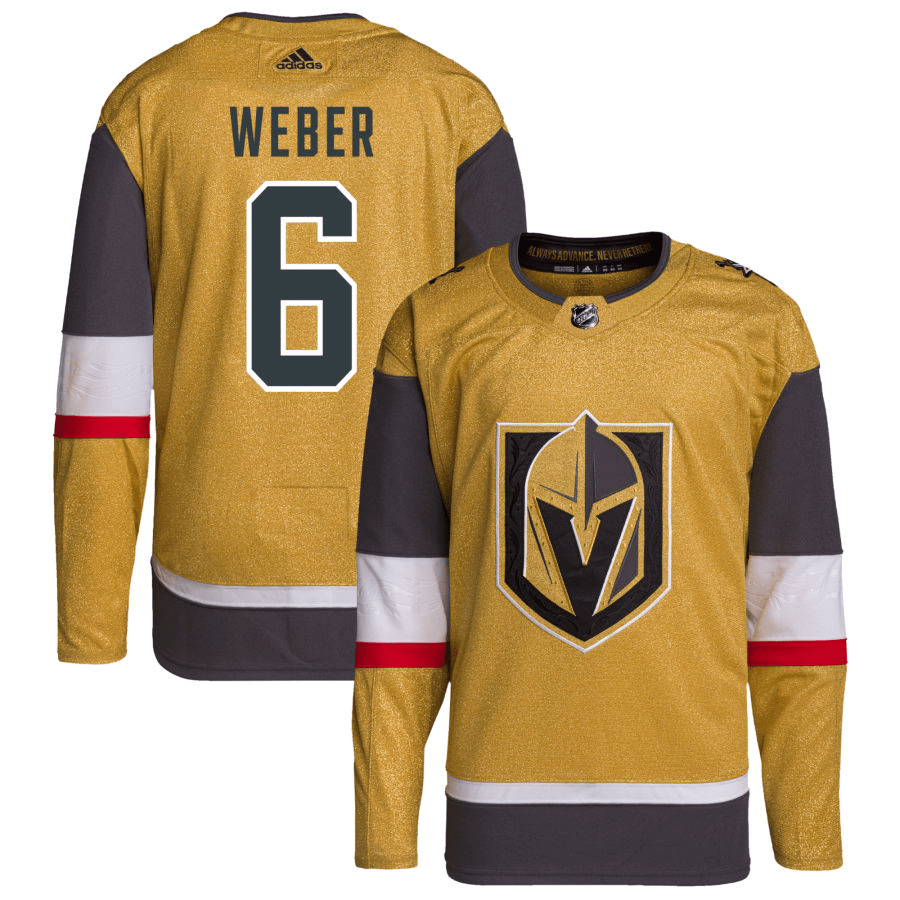 Shea Weber Vegas Golden Knights Alternate Gold Player Swingman Jersey