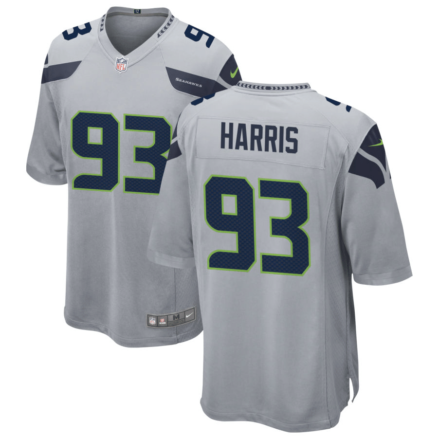 Shelby Harris Seattle Seahawks Alternate Gray Game Jersey