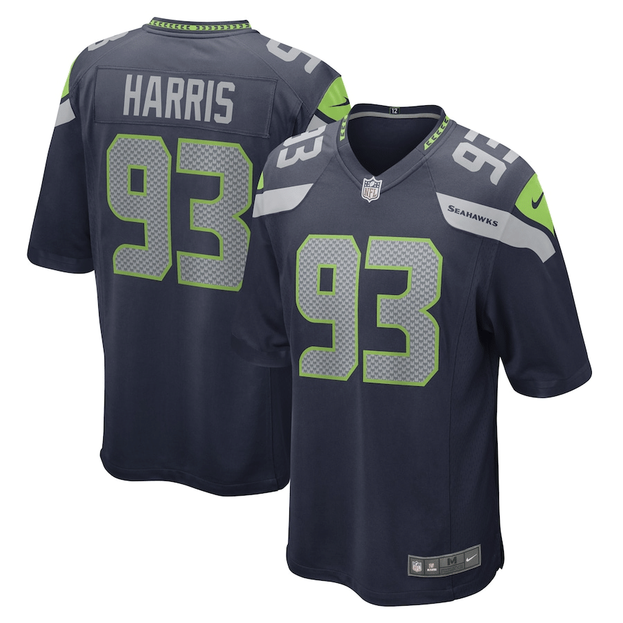Shelby Harris Seattle Seahawks Navy Game Jersey