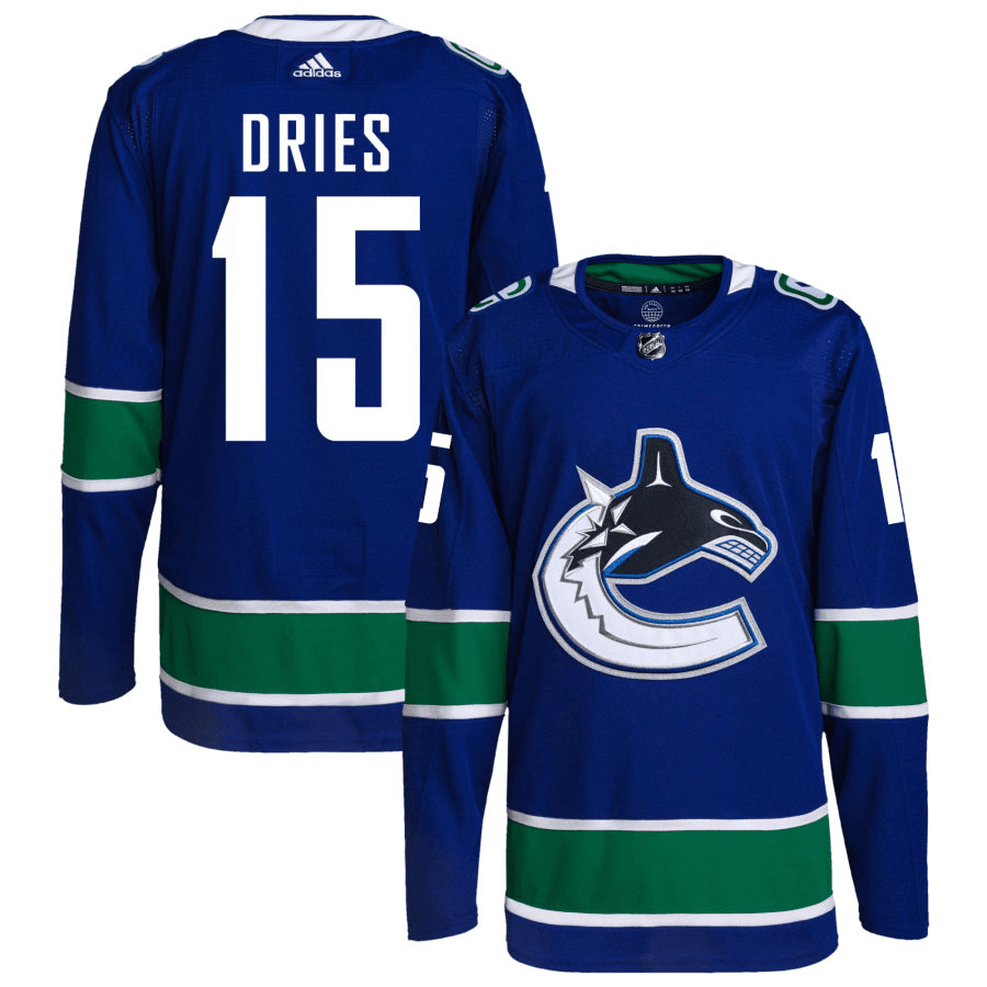 Sheldon Dries Vancouver Canucks Royal Player Swingman Jersey