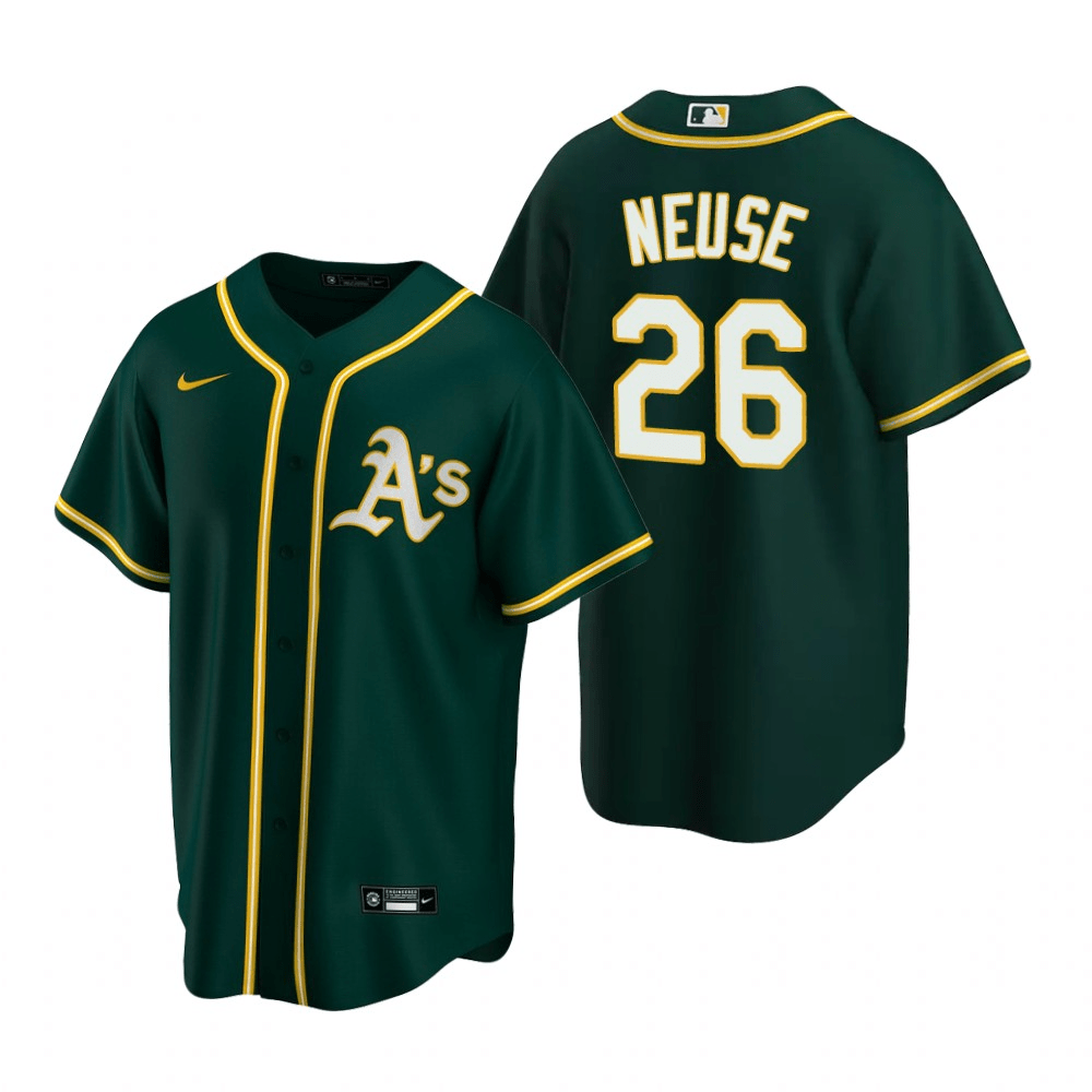 Sheldon Neuse Oakland Athletics Alternate Green Baseball Player Jersey