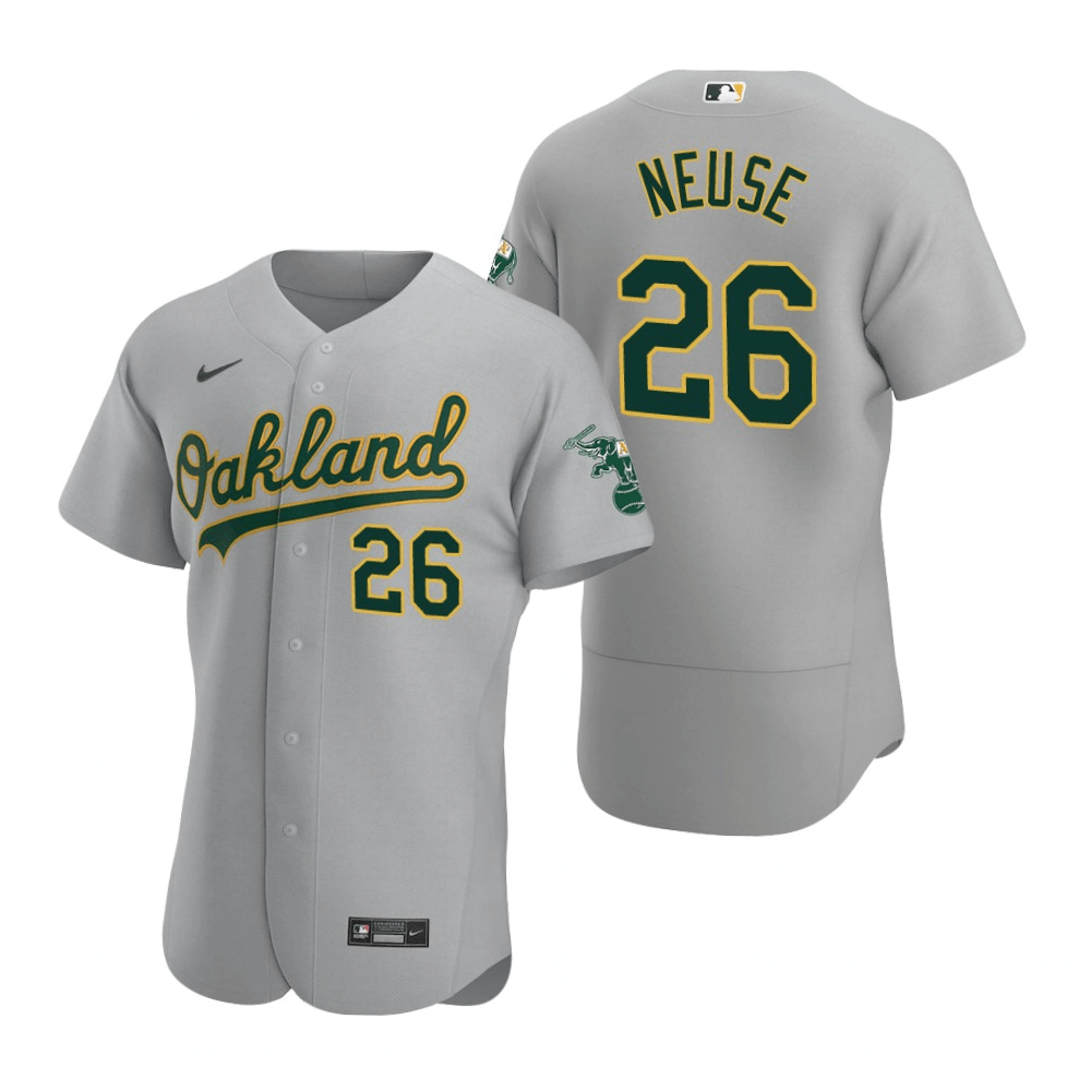 Sheldon Neuse Oakland Athletics Road Gray Baseball Player Jersey