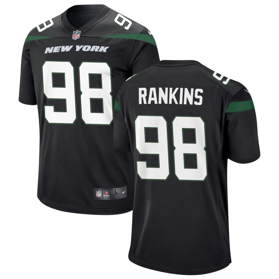 Sheldon Rankins New York Jets Alternate Black Game Jersey