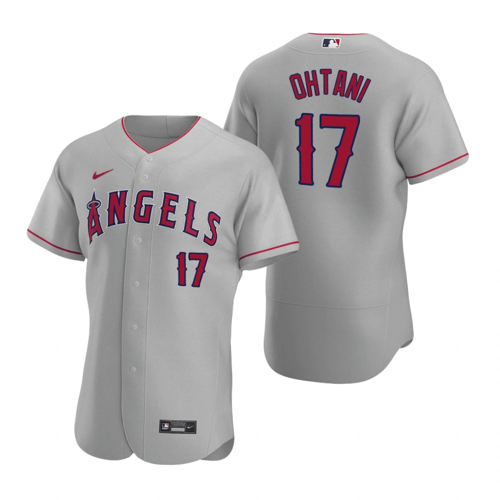 Shohei Ohtani Los Angeles Angels Road Gray Baseball Player Jersey