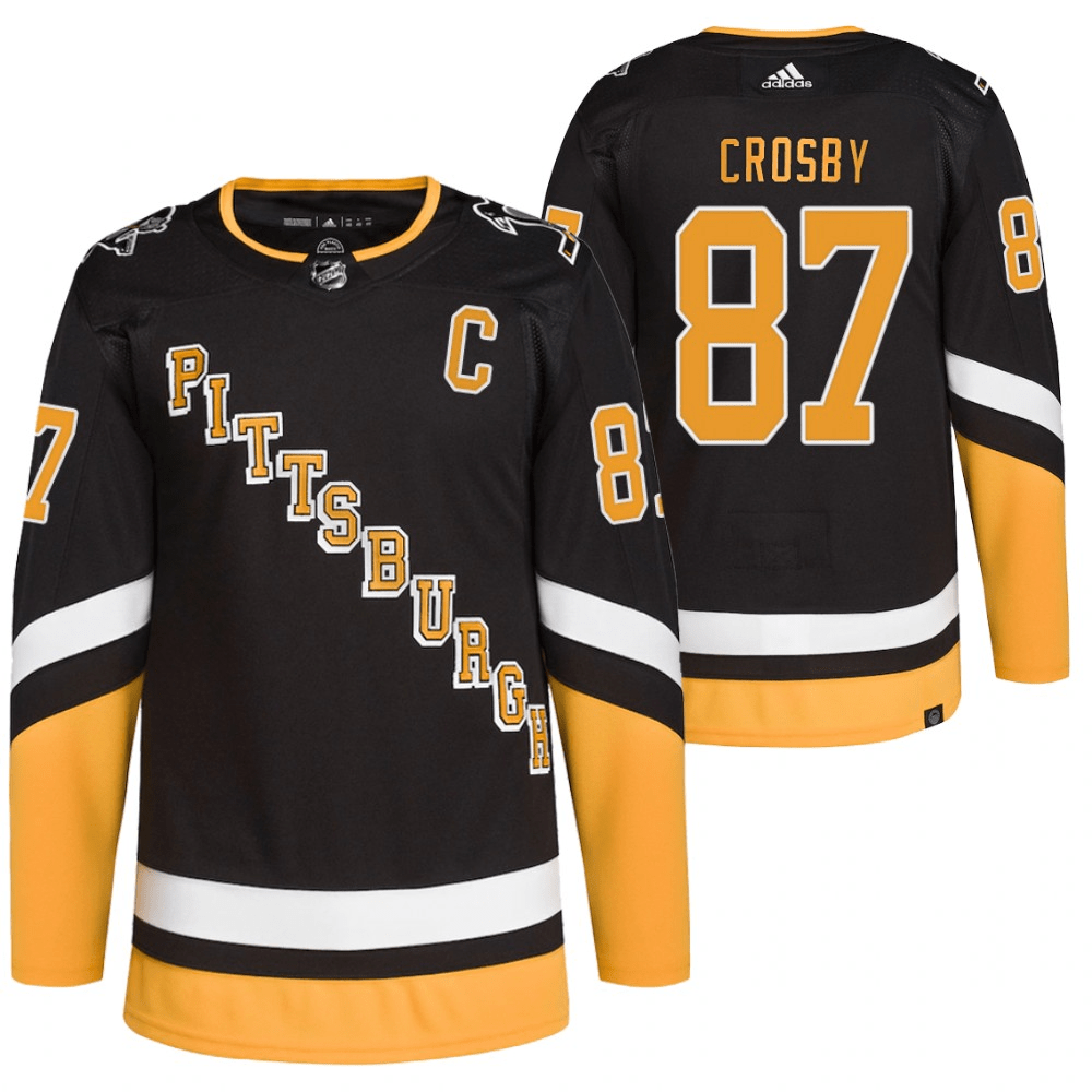 Sidney Crosby Pittsburgh Penguins 2021-22 Alternate Black Player Swingman Jersey