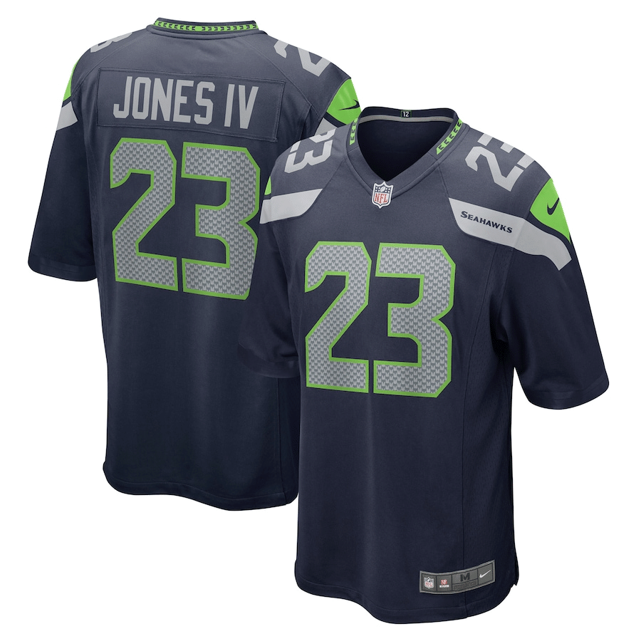 Sidney Jones IV Seattle Seahawks Navy Game Jersey