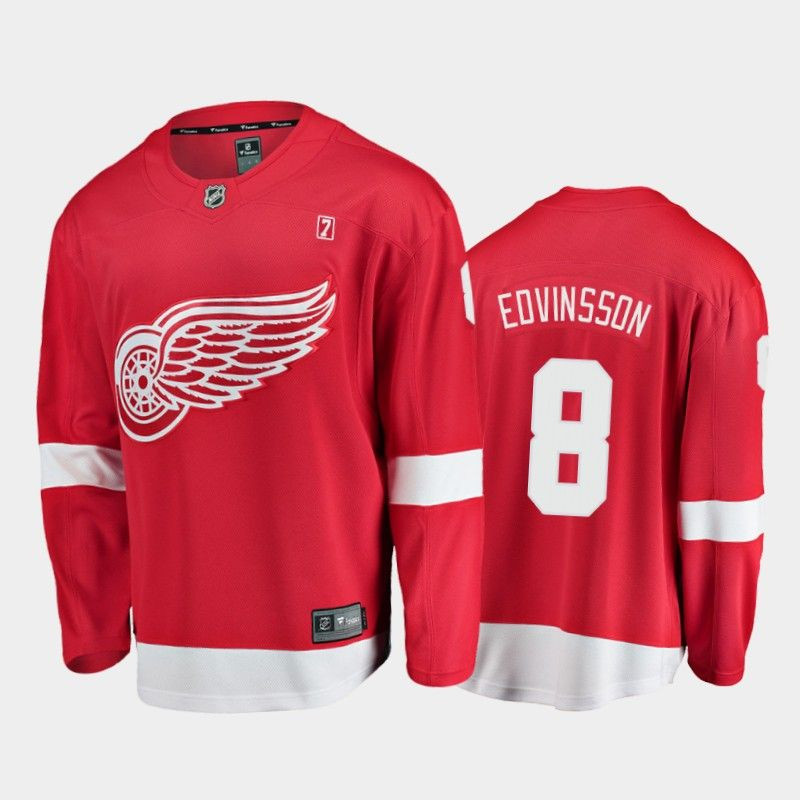 Simon Edvinsson Detroit Red Wings 2021 Draft Player Swingman Jersey