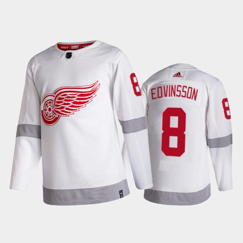 Simon Edvinsson Detroit Red Wings 2021 Reverse Retro Player Swingman Jersey