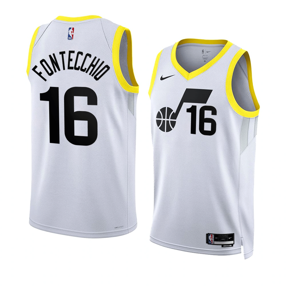Simone Fontecchio Utah Jazz 2022-23 Association Edition White Swingman Jersey