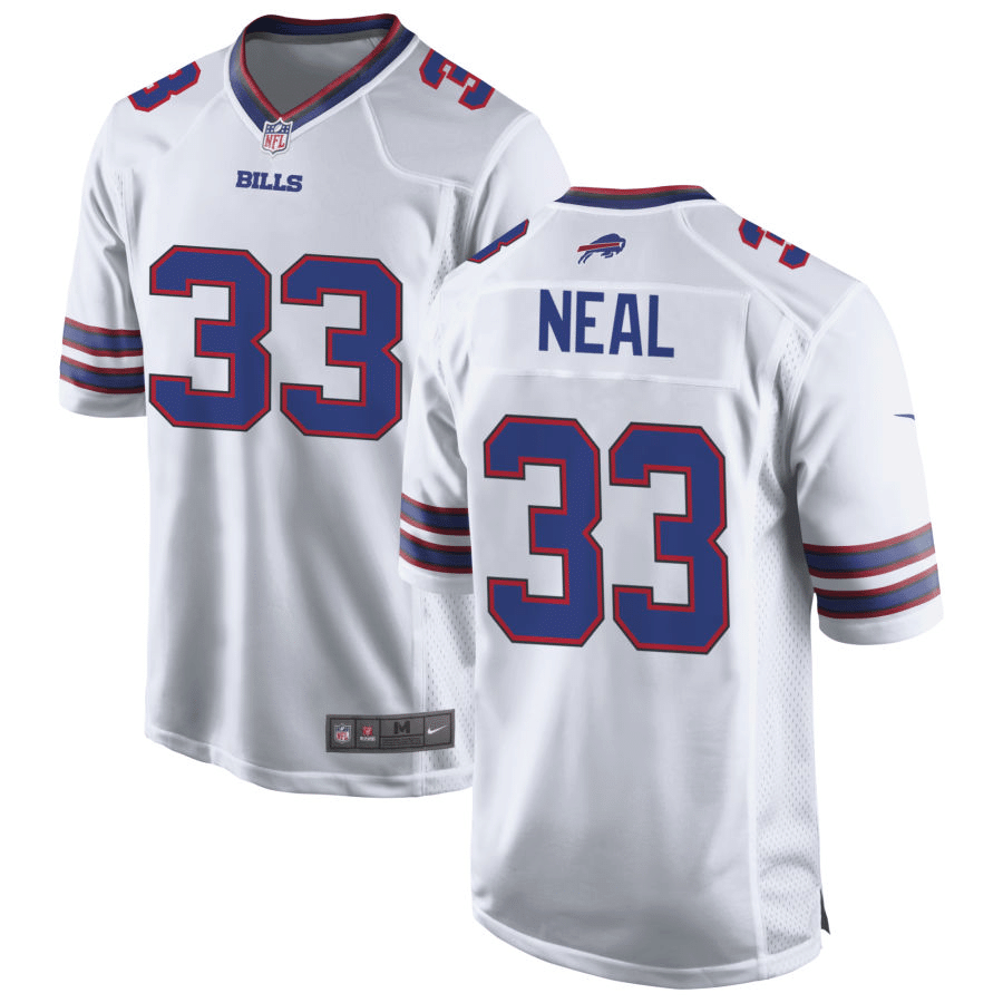 Siran Neal Buffalo Bills White Game Jersey