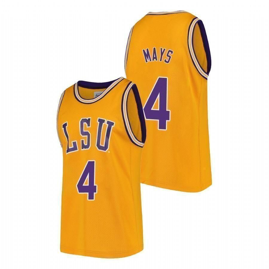 Skylar Mays LSU Tigers Basketball Jersey - Gold