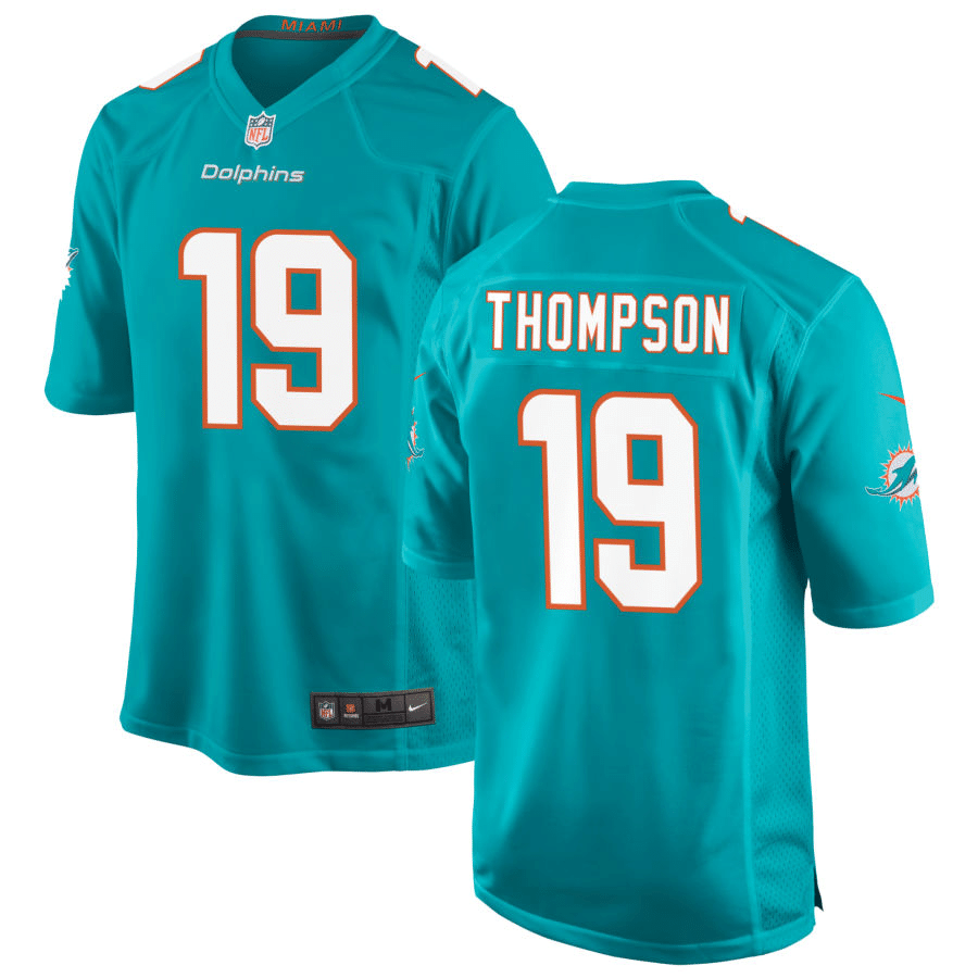 Skylar Thompson Miami Dolphins Aqua Game Jersey