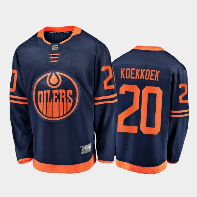 Slater Koekkoek Edmonton Oilers 2021 Player Swingman Jersey