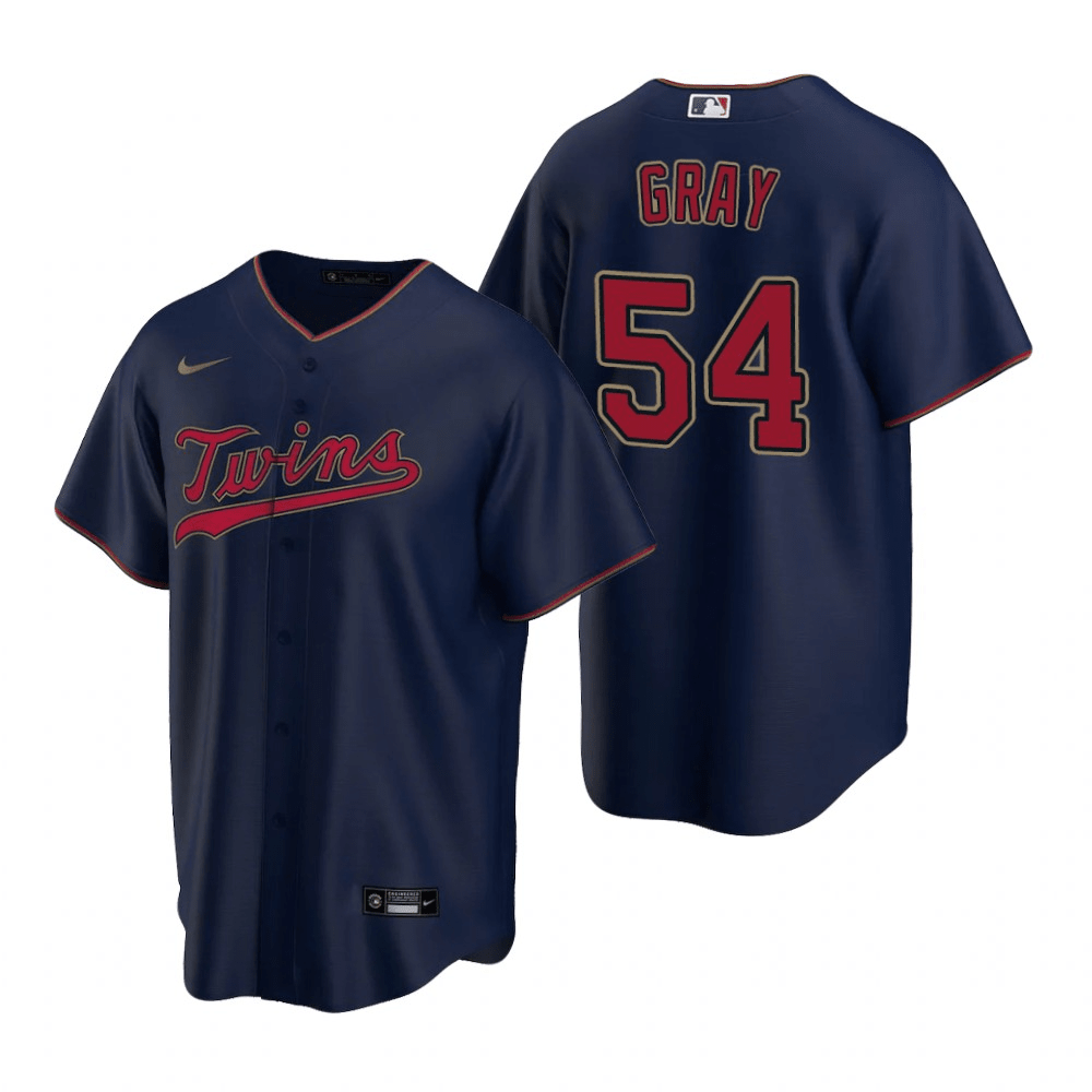 Sonny Gray Minnesota Twins Alternate Navy Baseball Player Jersey