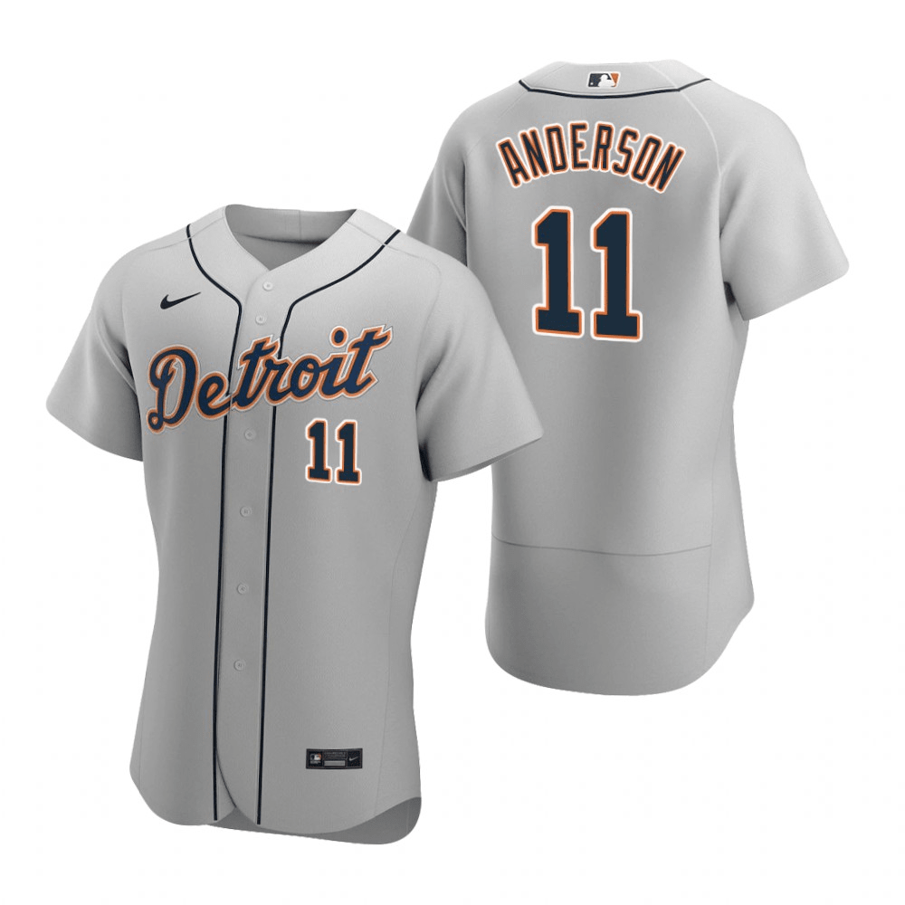Sparky Anderson Detroit Tigers Road Gray Baseball Player Jersey