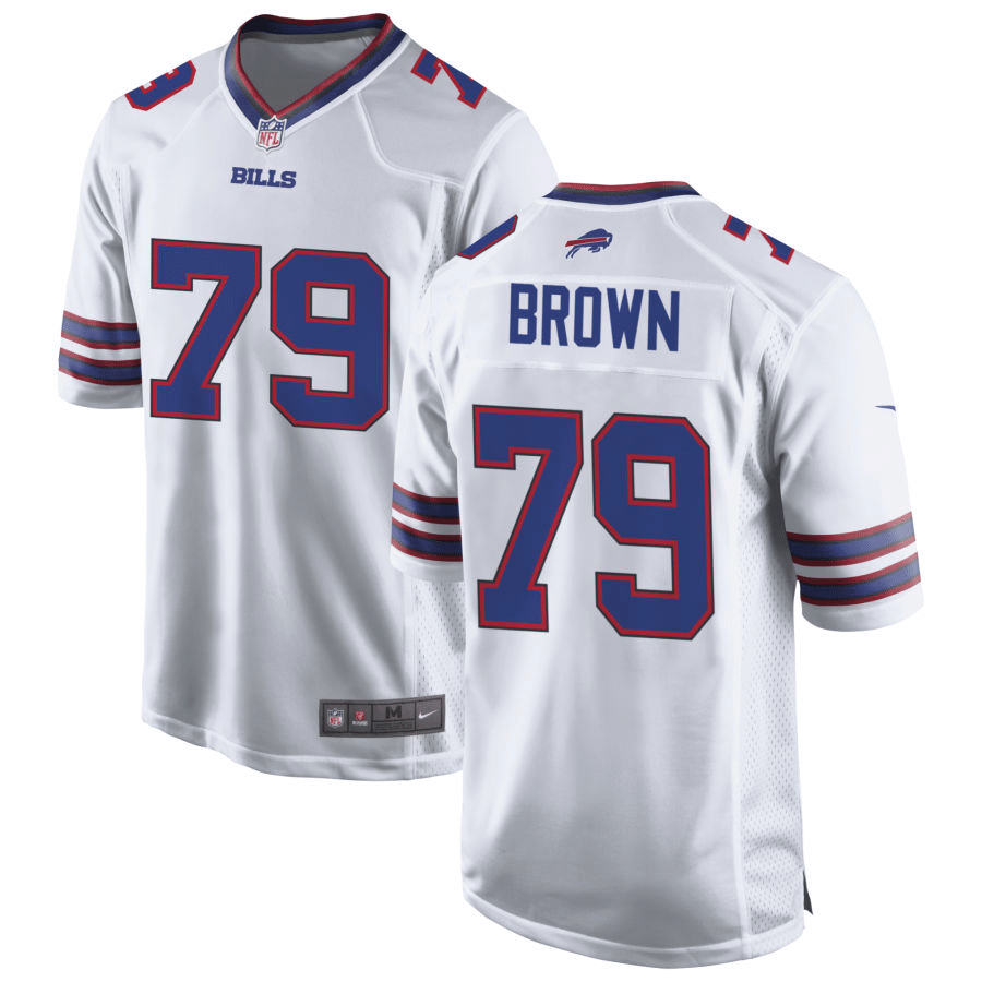 Spencer Brown Buffalo Bills White Game Jersey