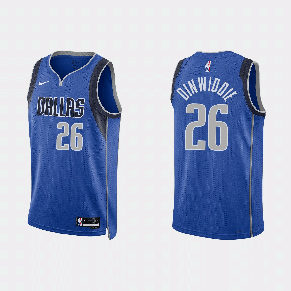 Spencer Dinwiddie Dallas Mavericks 2022-23 Icon Edition Blue Swingman Jersey
