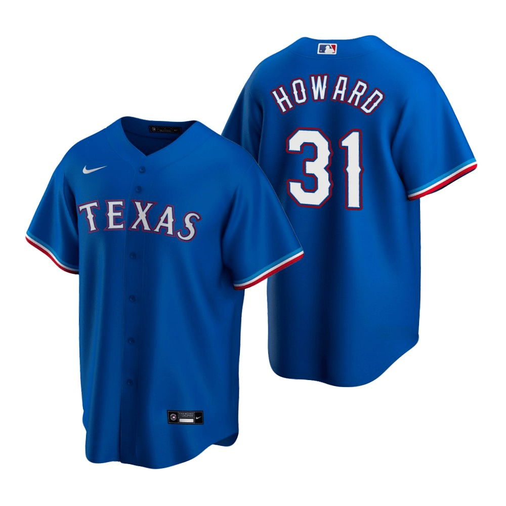 Spencer Howard Texas Rangers Alternate Royal Baseball Player Jersey