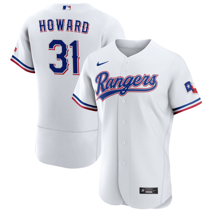 Spencer Howard Texas Rangers Home White Baseball Player Jersey