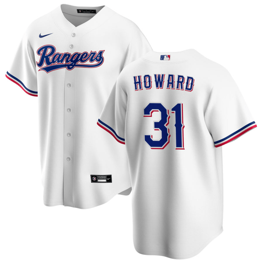 Spencer Howard Texas Rangers Home White Baseball Player Jersey
