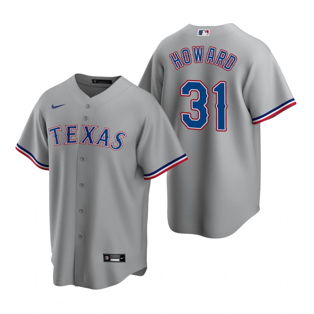 Spencer Howard Texas Rangers Road Gray Baseball Player Jersey