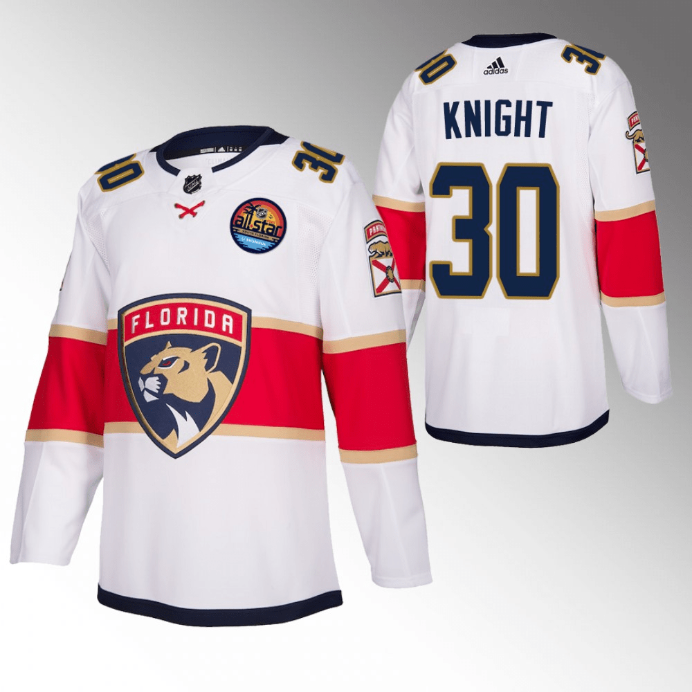 Spencer Knight Florida Panthers 2023 All Star White Player Swingman Jersey