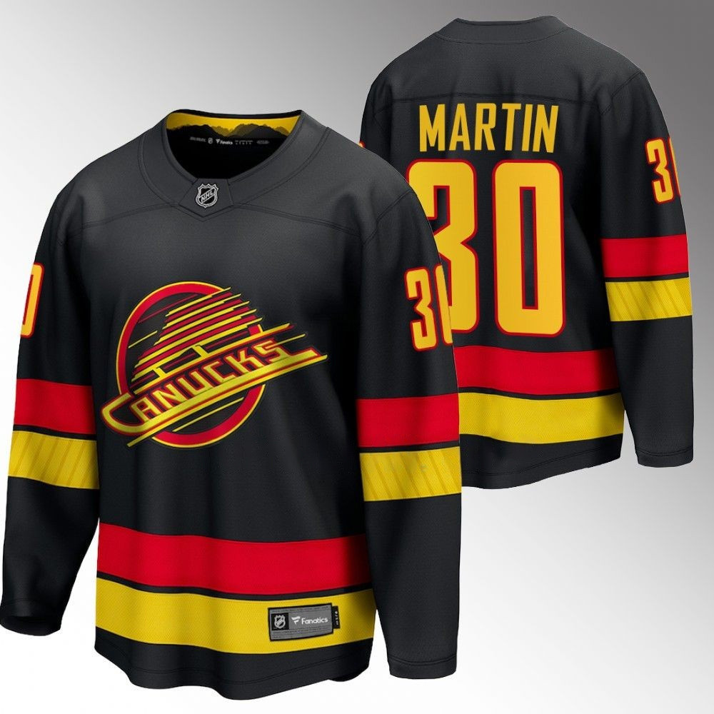 Spencer Martin Vancouver Canucks 2022-23 Alternate Black Player Swingman Jersey