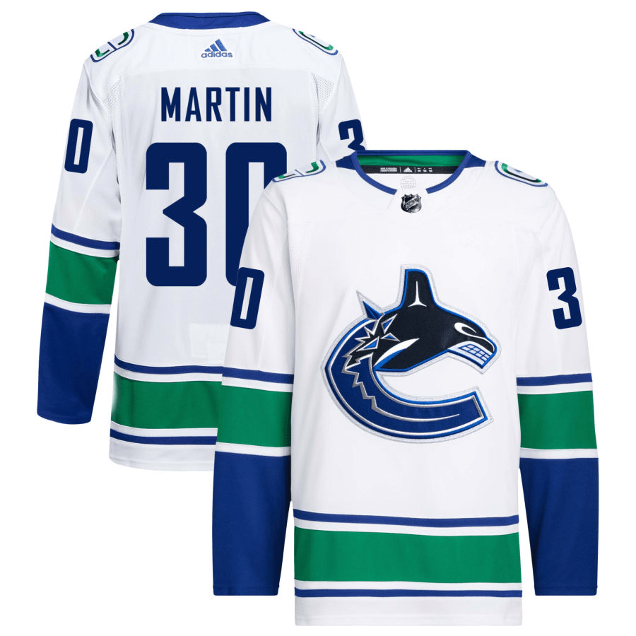 Spencer Martin Vancouver Canucks Away White Player Swingman Jersey