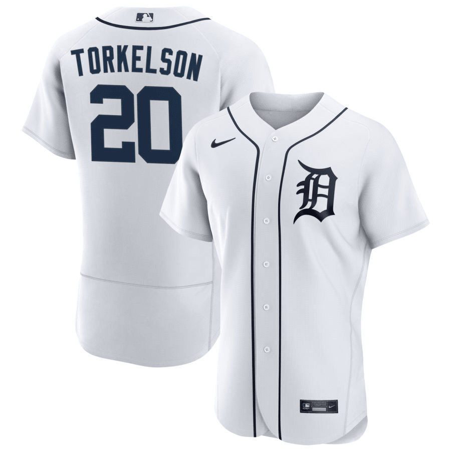 Spencer Torkelson Detroit Tigers Home White Baseball Player Jersey