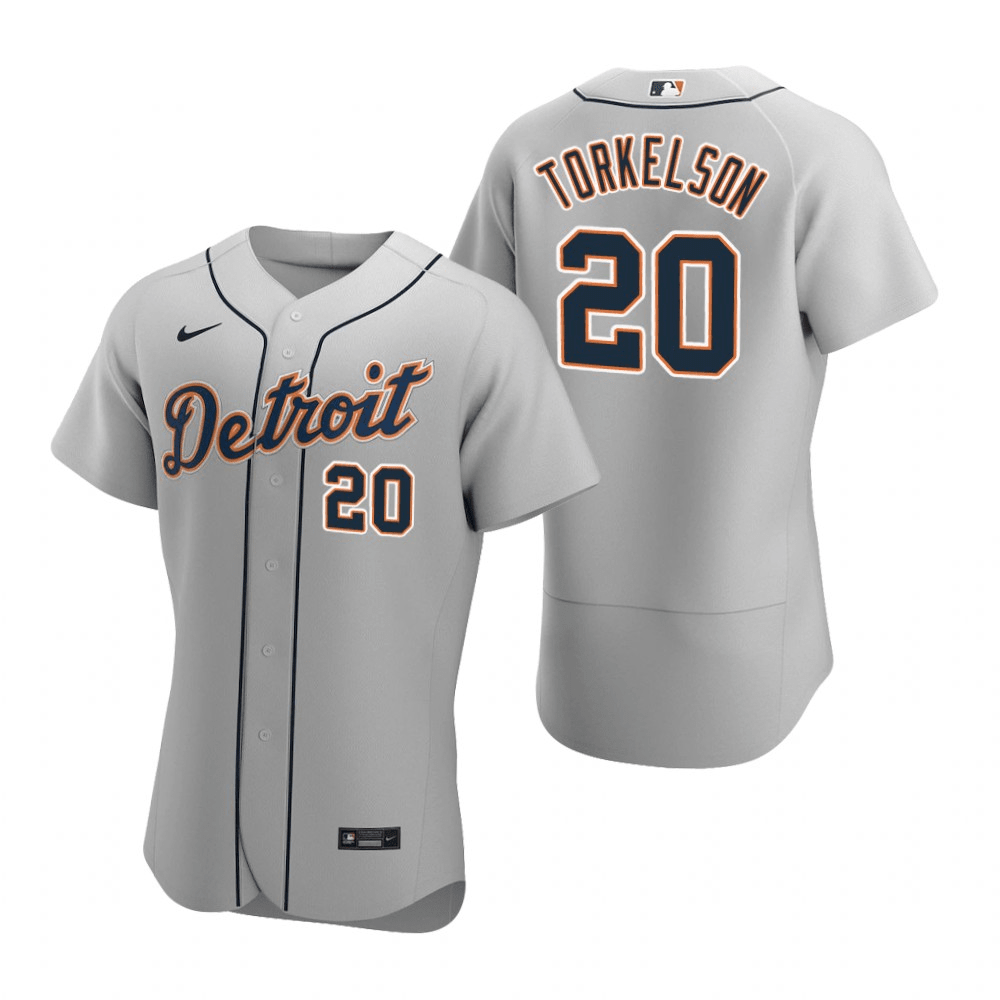 Spencer Torkelson Detroit Tigers Road Gray Baseball Player Jersey
